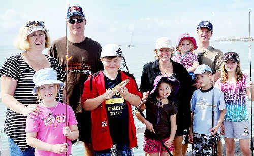 Brisbane visitors Lucy and Ben Johnston, Mollie, Henry and Georgia Taylor, Louise and Glenn Johnston and Nicky, Charli and Bernie Taylor. Brisbane visitors Lucy and Ben Johnston, Mollie, Henry and Georgia Taylor, Louise and Glenn Johnston and Nicky, Charli and Bernie Taylor.